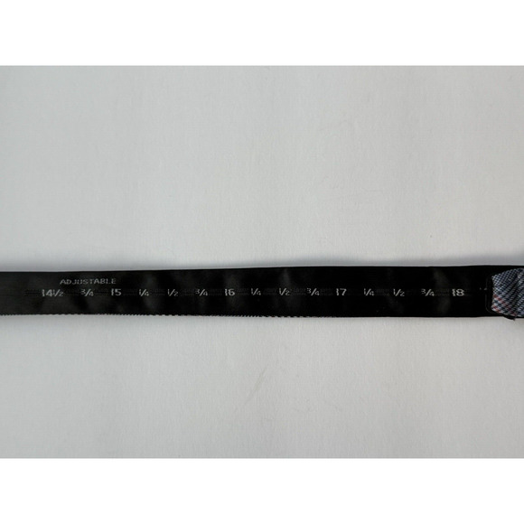 Ben Sherman Men's Silk Blend Bow Tie Adjustable Navy/Light Blue & Red Plaid - Picture 5 of 7